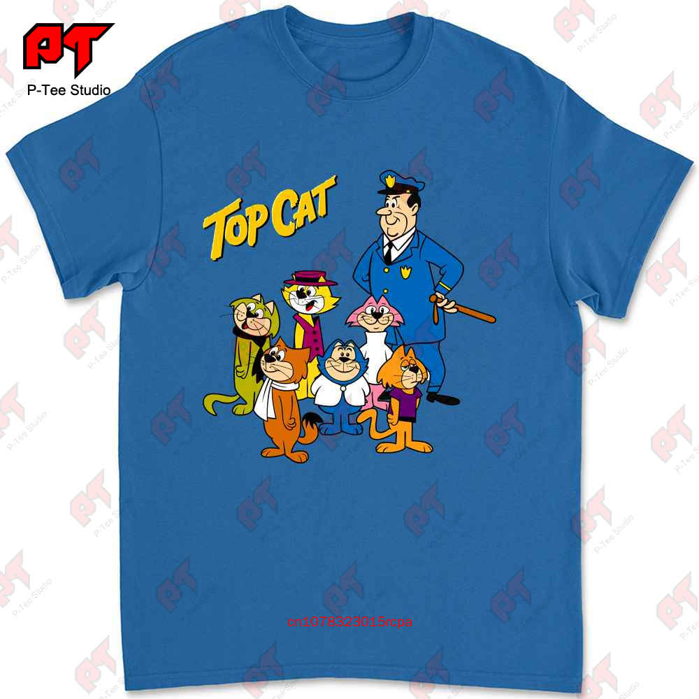 Дань уважения Cat Hanna Barbera-Мультфильм 80-х-Культовая футболка T6Z0
