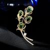 Senior Brooches Flower Leaf Brooch Pins for Women Suit Pendant  Fashion Brooches Jewelry