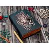 Wolf Embossed Handmade Leather Bound Journal Writing Notebook Diary Notepads