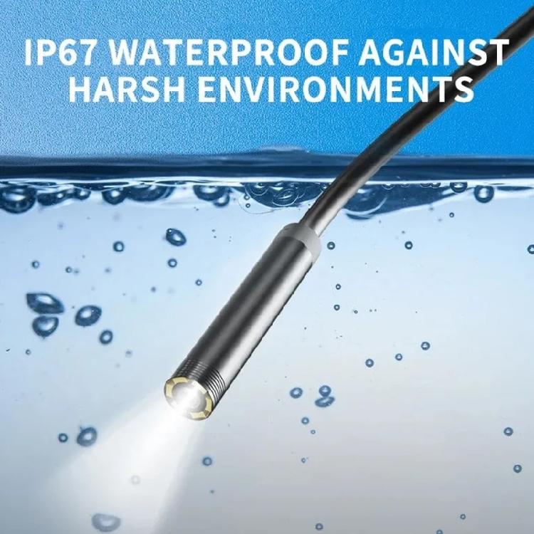 Эндоскоп USB Type-C 7 мм Гибкая Инспекционная Камера Водонепроницаемая Регулируемая Светодиодная Подсветка для Смартфонов Планшетов Компьютеров