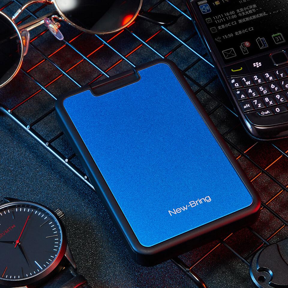 NEW RFID Blocking Sliding Wallet Card Holder Plastic Card Money Purse Carbon Fiber Black Cards Boxs Minimalism ID Credit Card Holders Card Cases