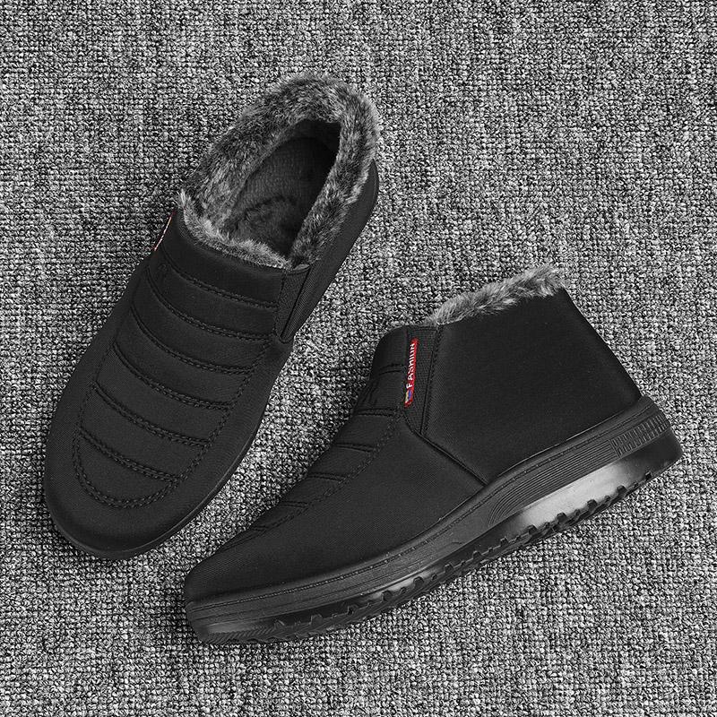 Женские ботинки на платформе для снега, повседневная обувь, женская обувь без застежек, модные ботильоны, мягкая, сохраняющая тепло зимняя обувь Botas Mujer