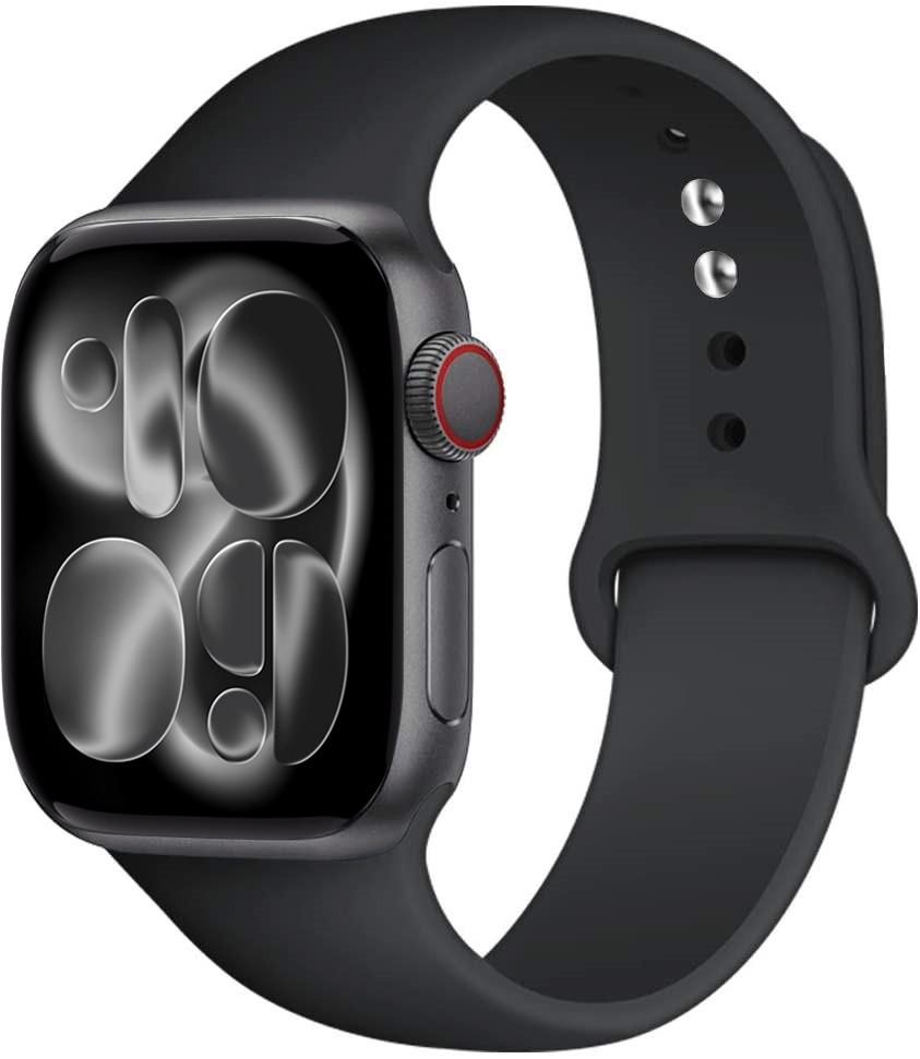 Силиконовый ремешок Для Apple Watch 11 band 44mm 40mm 49mm 45mm 41mm 38 46mm 42mm correa bracelet iWatch series 9 8 7 6 SE ultra 2 3