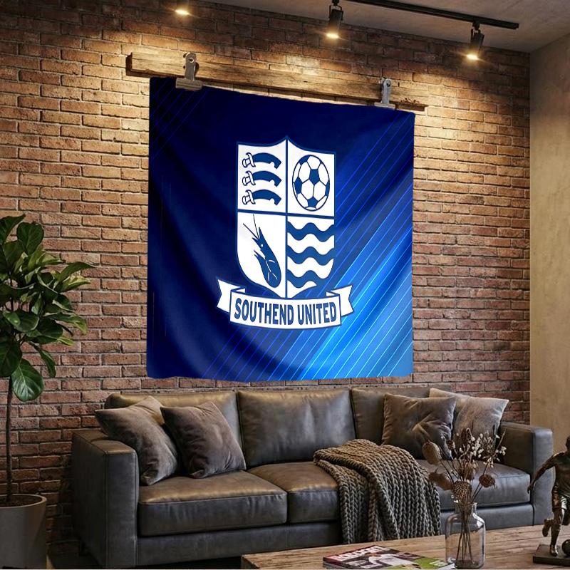 Southend Crest Design Tapestry Playroom Tapestry, Accessories for Bedroom,Livingroom, dormitory Room Wall Decor Fan Birthday Gifts