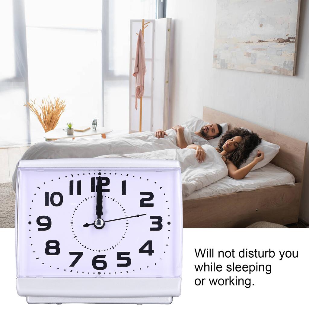 Бесшумный будильник Простой   Настольный будильник Студенческая спальня   Украшение для дома