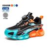 Boys Breathable Mesh Running Shoes With Rotating Snap Closure Ages 6-12 Lightweight Athletic Sneakers
