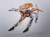 TAMASHII NATIONS DX Chogokin Macross Delta VF-31E Зигфрид (Машина Чака Мустанга) приблизительно. 180 мм ABS и ПВХ литая подвижная окрашенная фигурка