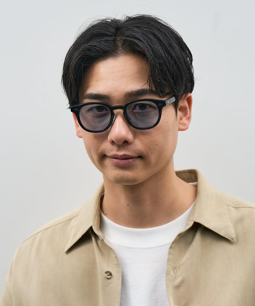 Zoff Sunglasses Colored Thick UV and Wellington-Style Lenses, Rim, Clear, Stylish, Protection, Unisex, Men's Women's [ZF241G02_14E4 ZF241G02-14E4