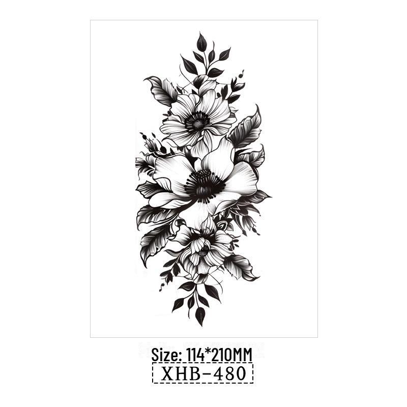 3D реалистичные временные татуировки-наклейки с изображением бабочек, тигров и змей