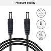 DC5.5x2.1mm/DC5.5x2.5mm Кабель-адаптер «папа-папа» Шнур питания с двойным штекером Удлинительный кабель постоянного тока с круглым отверстием