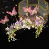 Butterfly Pearl Headpiece Colorful Kid Hair Hoop Children Headband  Birthday Party