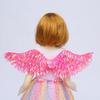 Kids Angel Wings Costume Prop Lighting Up Feather Wings Lightweight Fairy Wings for Cosplay