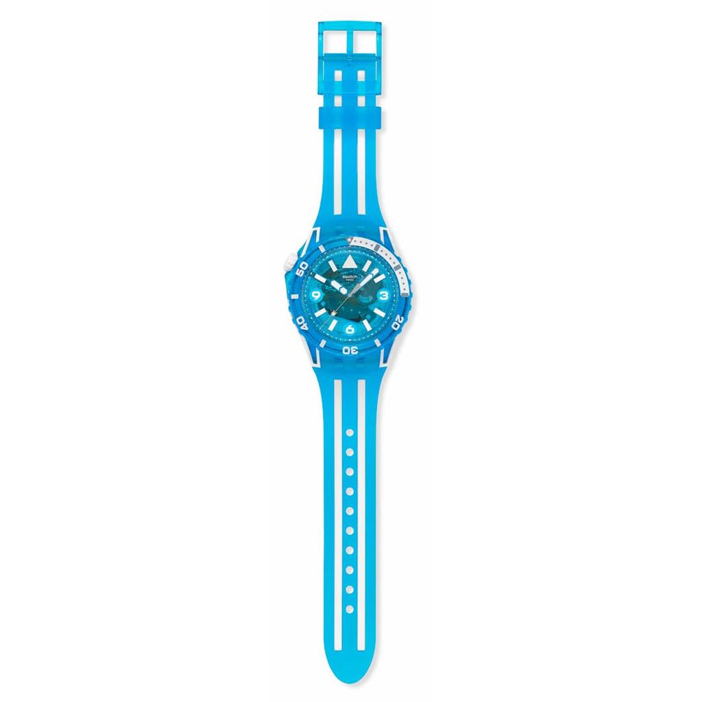 Мужские наручные часы Swatch SCUBAQUA BLUE FIRE SSCU09S100, синие