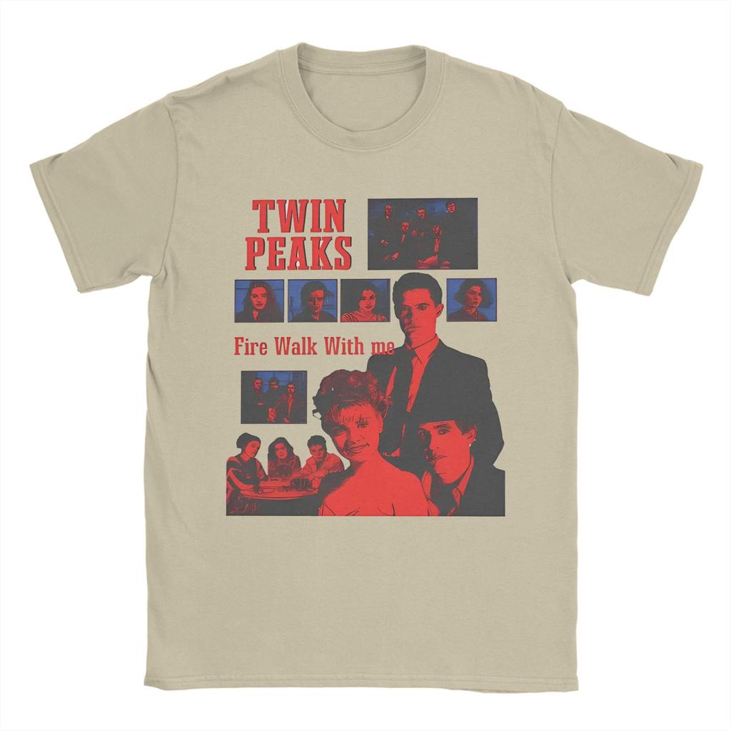 Твин Пикс Дэйл Купер Фейерверк Мужские Футболки ТВ Шоу Новинка Футболка с Коротким Рукавом Круглый Вырез Футболка Хлопок Летний Мерч