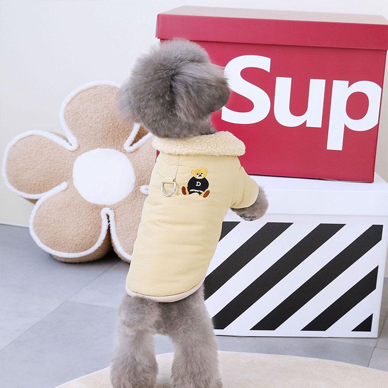 Осенне-зимняя одежда для домашних собак, одежда для щенков, плюшевая собака, зимнее утолщенное теплое хлопковое пальто, зимняя куртка для кошек и собак, теплый хлопковый жилет для домашних животных