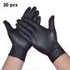 10/20/100 Pcs Disposable Black Nitrile Gloves Dish WashingAnti Dirty Oil Protective for Women Men