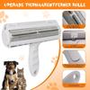 Pet Hair Roller Remover Fluff Lint Brush 2-Way Dog Cat Comb Tool Convenient Cleaning Dog Cat Fur Brush Base Home Sofa Clothes