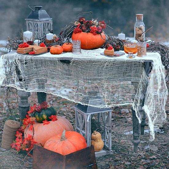 Horror Halloween Cloth Decoration Creepy Gauze Fabric Cloth Scary Haunted House Prop for Halloween Party Decor