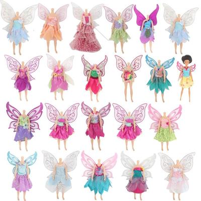 Модная одежда для кукол Платья феи Юбка с крыльями бабочки для 1/6 BJD и 30 см Куклы Аксессуары для кукол Игрушки
