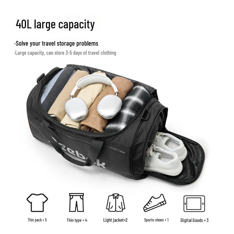 Reebok Multi-functional Wet/Dry Travel & Fitness Duffel Bag