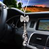 Блестящие подвески для автомобиля со стразами, украшение на зеркало заднего вида со шнурком, простая в установке подвеска в виде ловца солнца