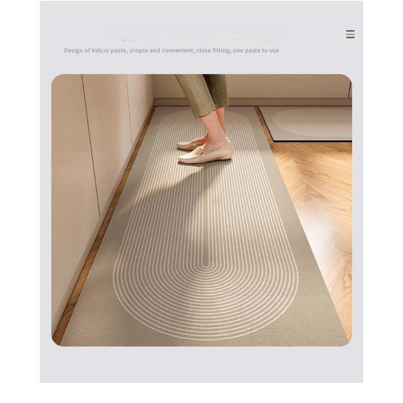 1 шт. кухонный коврик в скандинавском стиле - резиновая подошва, можно стирать в машине, прямоугольный ковер для украшения дома, легко чистящийся и прочный коврик для пола