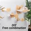 Любая комбинация массив дерева DIY Полка для лазания кошек Настенное кошачье гнездо Столбики-когтеточки Вешалка для кошек Лестница Комната с платформой Мебель для домашних животных для прыжков