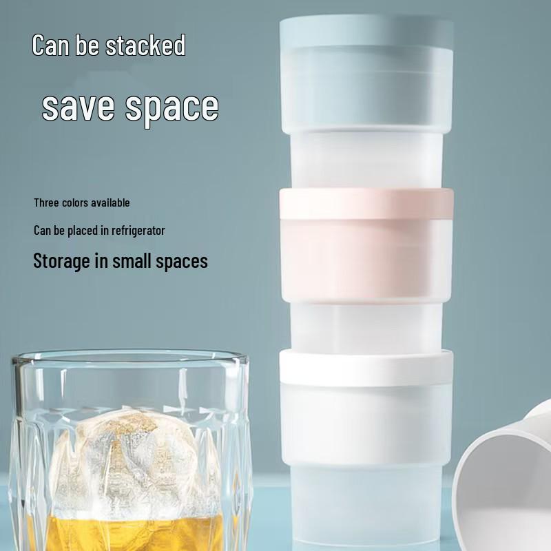 Portable Silicone Ice Ball Maker Mold for Whiskey and Dorms