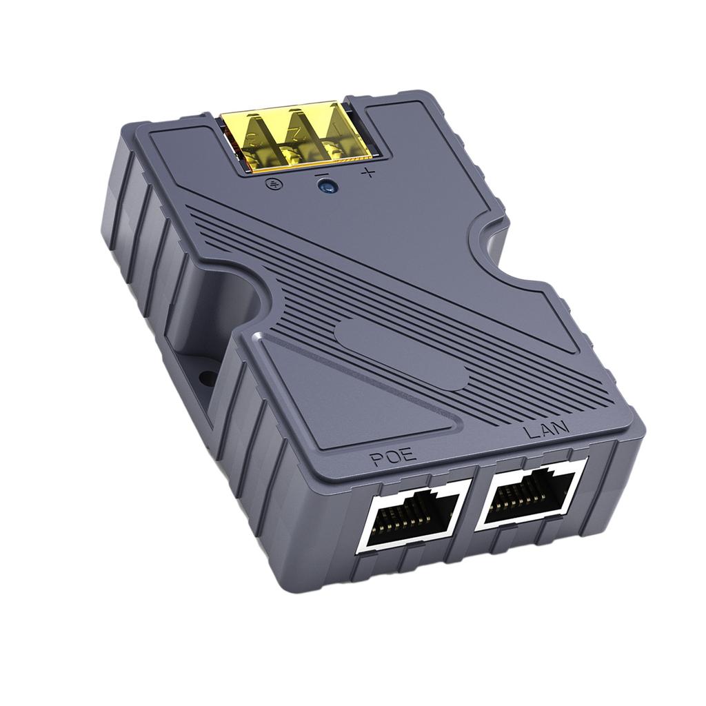 PoE Injector 48‑57V 3A GigE Passive ABS Surge ESD Protection 150W with LAN for Starlink Internet Kit Satellite