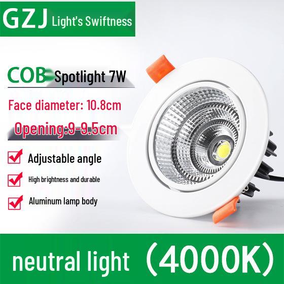Recessed 20W Spotlight Downlight for Clothing Stores, 15-30W Commercial Ceiling Light