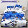 3pcs Duvet Cover Set (1*Duvet Cover + 2*Pillowcase, Without Core), Kylian Mbappe Print Soft All‑Season Bedding Set, Home Bedroom Decor Gift