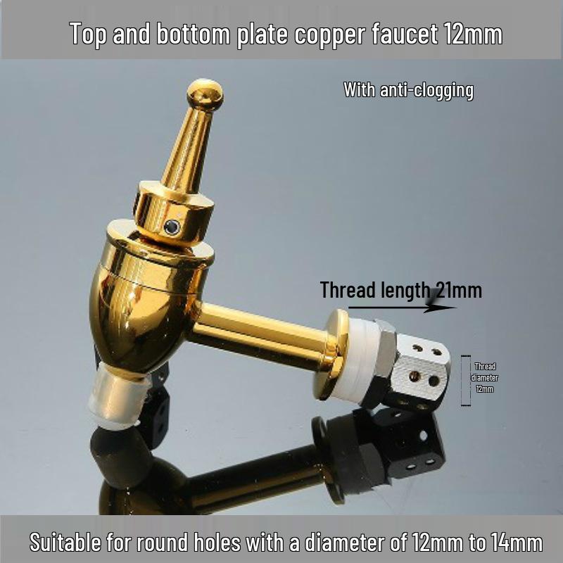 Кран для инфузионной банки из нержавеющей стали 304 с керамическим изливом и медным переключателем клапана