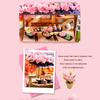 Миниатюрный кукольный домик DIY, небольшой комплект для дома, игрушки для комнаты, украшения для дома, спальни с мебелью, деревянная головоломка, ремесленные кукольные домики