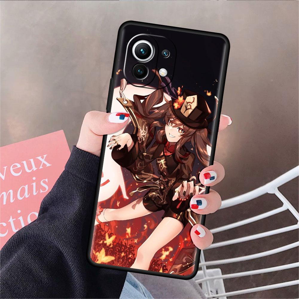 Чехол Girl Genshin Impact Funda для Xiaomi Mi 11 Lite 5G NE 11T Pro 10T 9T Note 10 12 12X 12S, ультрамягкий силиконовый чехол для телефона