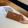Long Genuine Leather Wallet First Layer Of Cowhide Women Wallets Clutch Bags Branded Style H Hasp Billfold High Capacity Phone Purse Without Logo