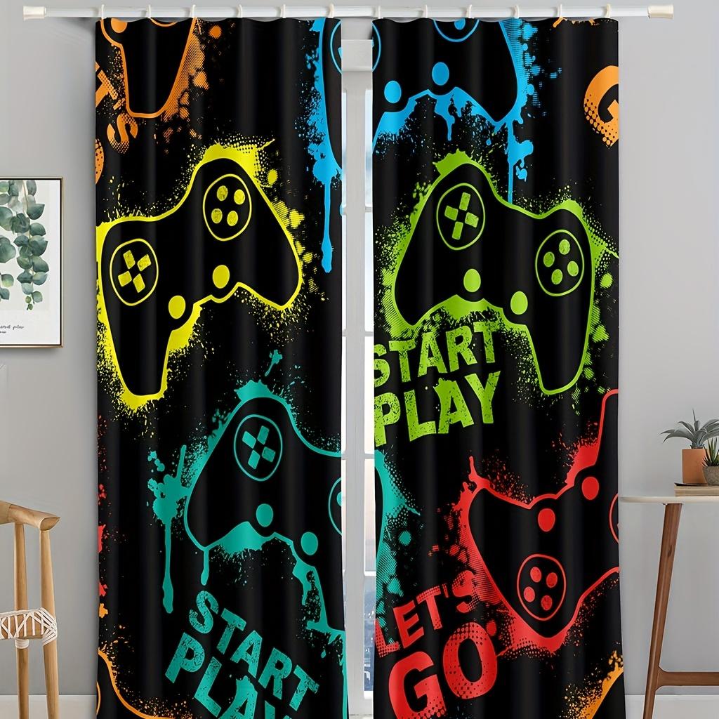 Мультяшная Игра Геймер Геймпад Контроллер Игрок Оконные Шторы Для Детской Спальни Гостиной Ванной Комнаты Кухни Двери Холла Домашний Декор