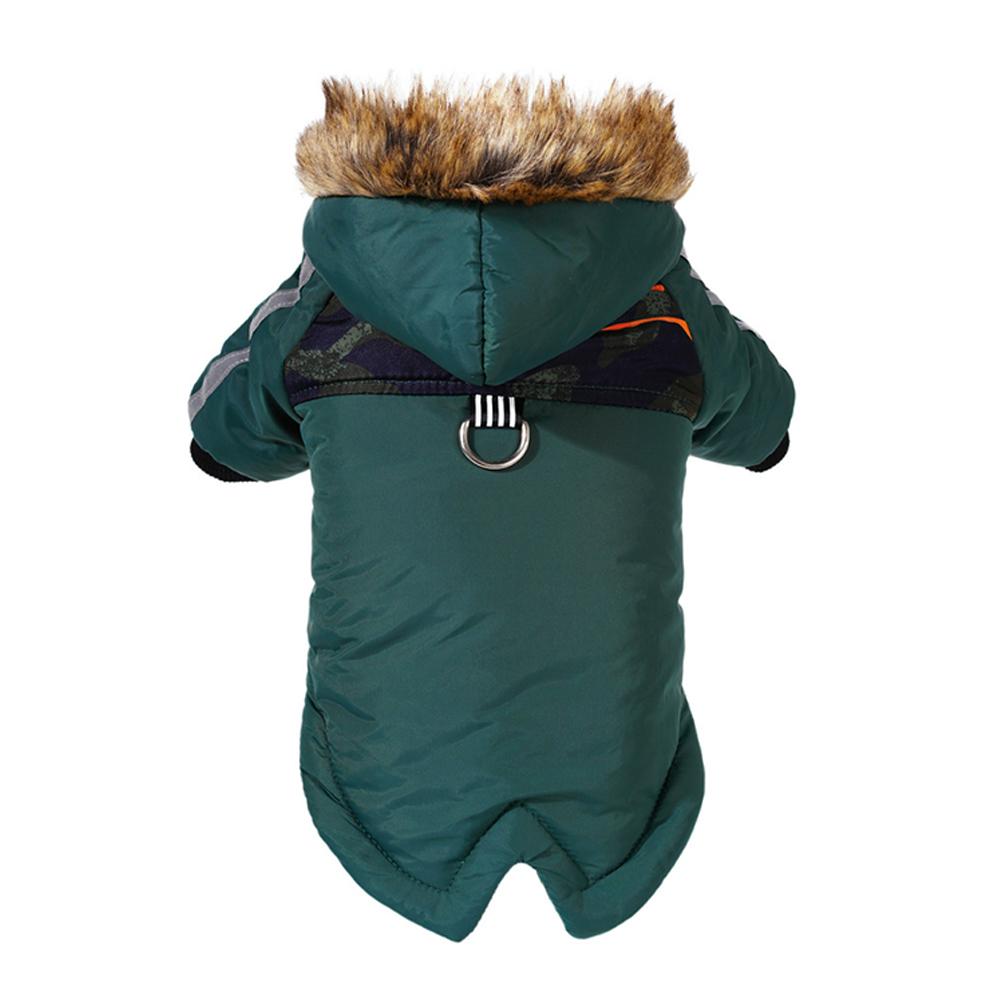 Dog Jacket Clothes With Hood Soft Winter Warm Waterproof Reflective Hoodies Puppy Fleece Outdoor Windproof Pet Chihuahua Coat