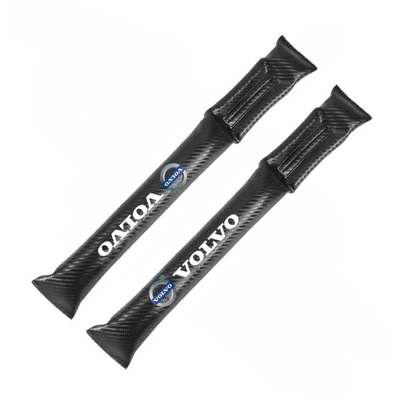 2Pcs Car Seat Gap Filler Strip Soft Pads Leather Car Styling Spacer For Volvo Xc60 Xc90 V40 V60 S60 V50 V90 S80 C40 XC40 V70 C30
