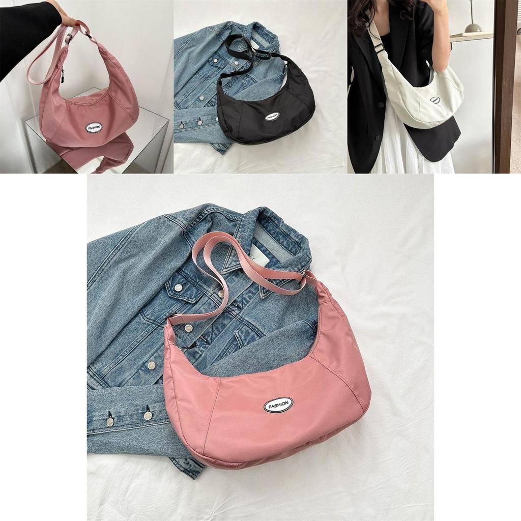 Trendy Large Capacity Dumpling Shape Shoulder Bag For Women Street Style Fashion 2023 Summer New Simple Single Shoulder Bag