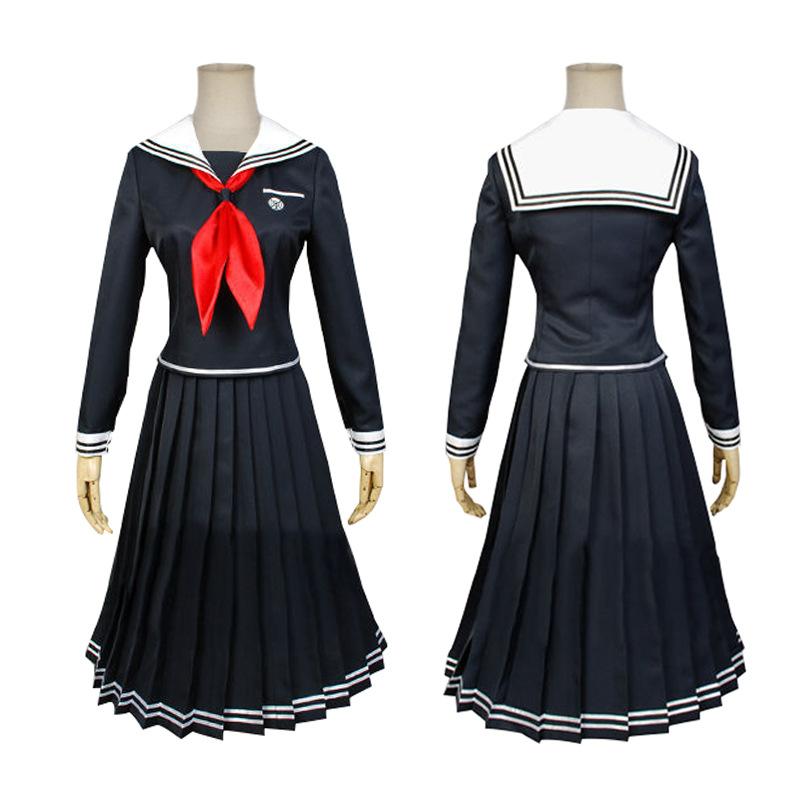 Аниме Косплей Костюм Danganronpa Dangan-Ronpa 2 Токо Фукава Косплей Костюм Школьная Форма Костюм