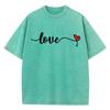 Black Love Art Font Pattern Design Tee Clothing Mens Versatile Home Tee Shirt Aesthetic Outdoor Tshirt Oversized Holiday Top