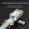 UGREEN Cat6 Shielded RJ45 Gold-Plated Network Connector (100-Pack)