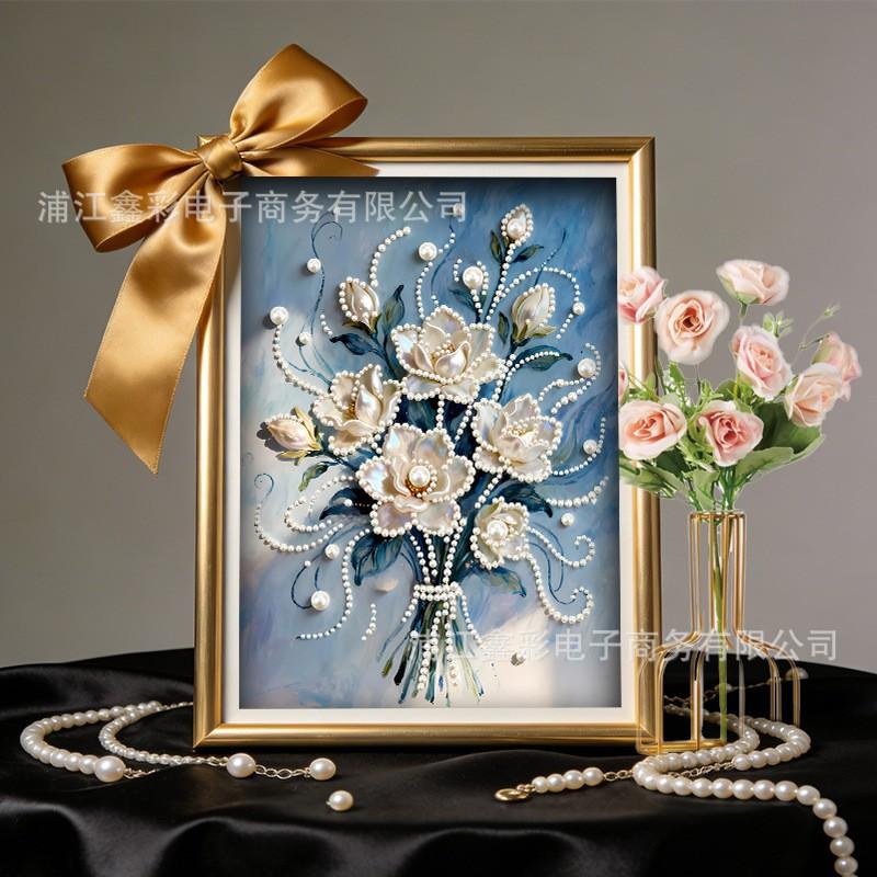 30x40CM Pearl Painting DIY Kit Modern Unframed Wall Art Home Decor