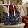 Elegant Butterfly Pattern Shoulder Tote Bag Fashion Daily Use Commuter Handbag