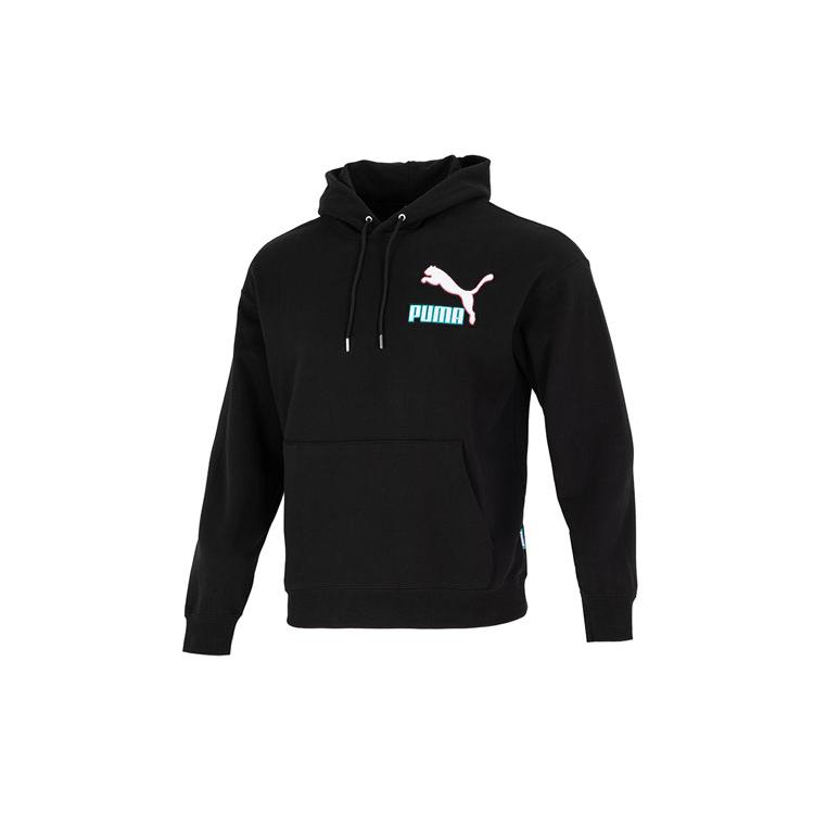 PUMA Sweatshirts Men's Black Hooded Moderate Regular 537749-01