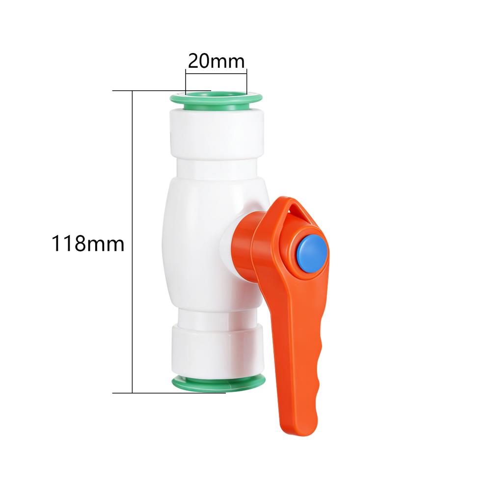 1Pc 20/25/32MM PPR Pipe Quick-Connect Water Pipe Switch Pipe Fitting Valve Iron-Free Hot-Melt In-Line Faucet Adapter Accessories
