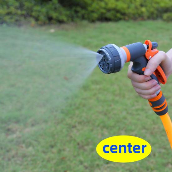 Водяной шланг-распылитель высокого давления, садовый шланг, насадка 8 схем распыления, мощный ручной распылитель для полива растений и газона, мойки автомобилей