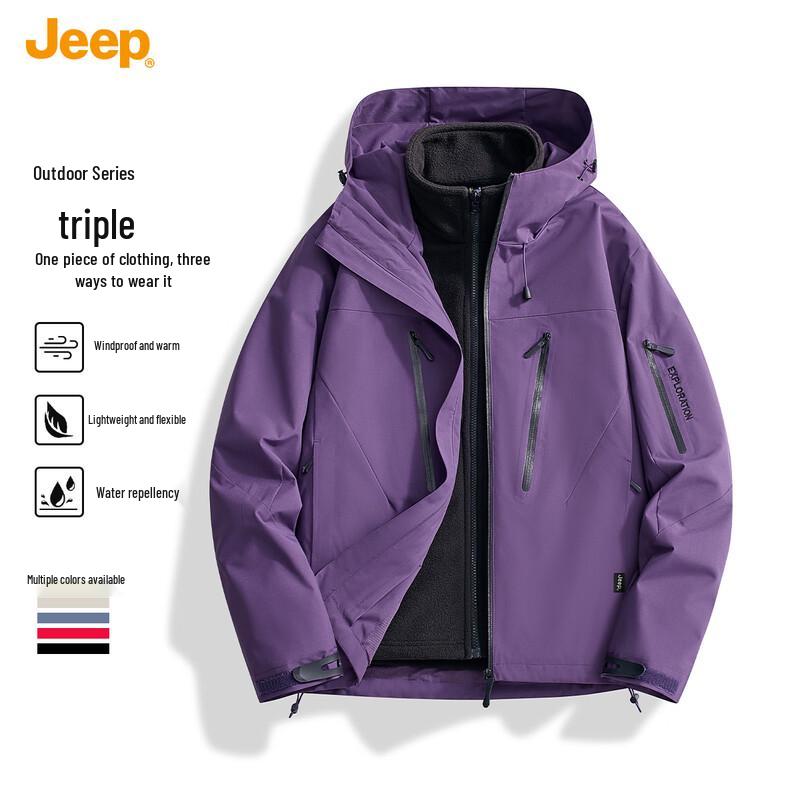 Jeep Унисекс Зимняя уличная термокуртка 3-в-1 2025