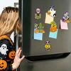 Holiday Home Decorations for Autumn 6 Pcs Halloween Refrigerator Magnets, Grim Reaper Pumpkin Skull Ghost Decorative Magnets Party Reusable