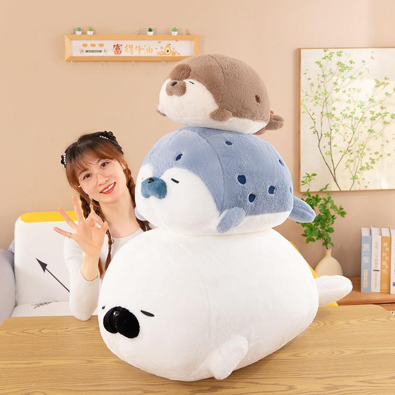 Plush Seal Toy Animal Pillow Cushion Sea Birthday Gift Bedroom Decoration Doll